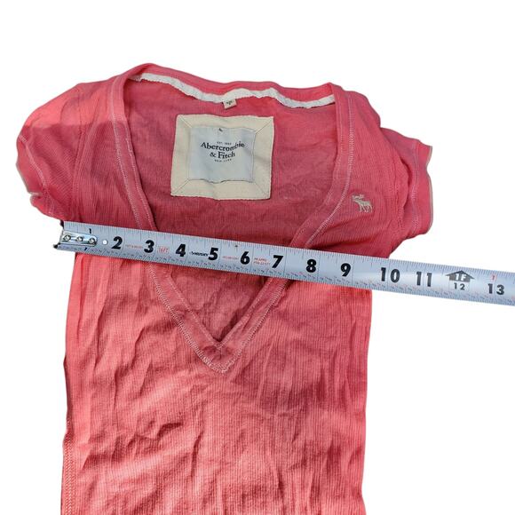 Abercrombie & Fitch Y2k Slim Fit Pink Long T-Shirt - Size Small - Picture 6 of 7
